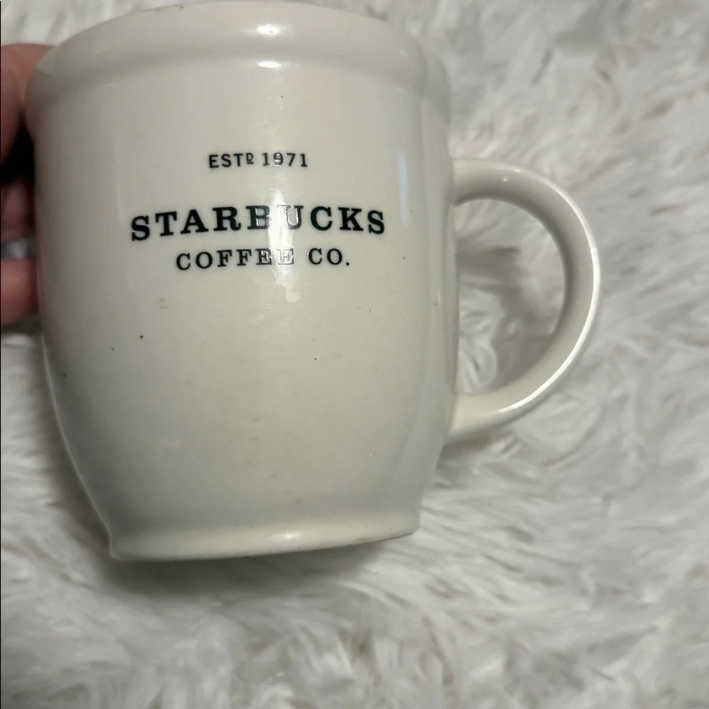 Vintage 2007 Starbucks Coffee Co. Barista Minimalist Design Coffee Mug